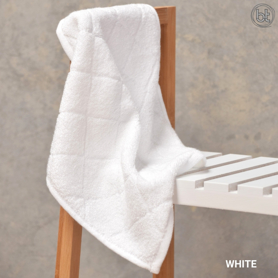 bt Bamboo Face Washer - White