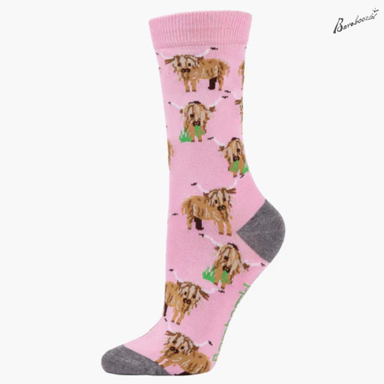 Bamboo Crew Sock - Hylander Cow