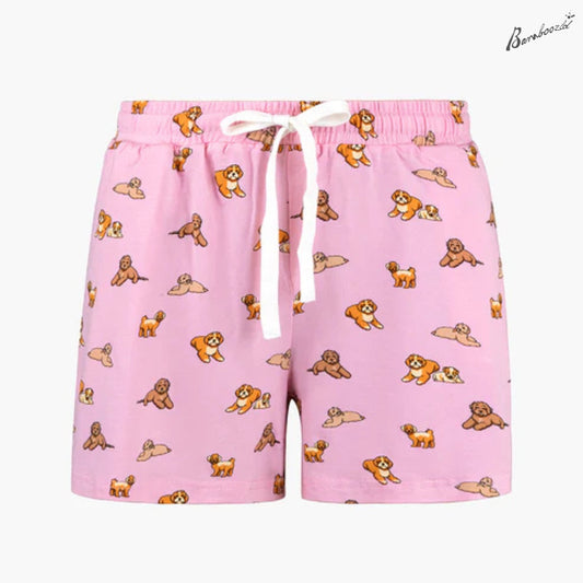 Bamboozld Women's Bamboo Jersey Sleep Shorts - Cavoodles