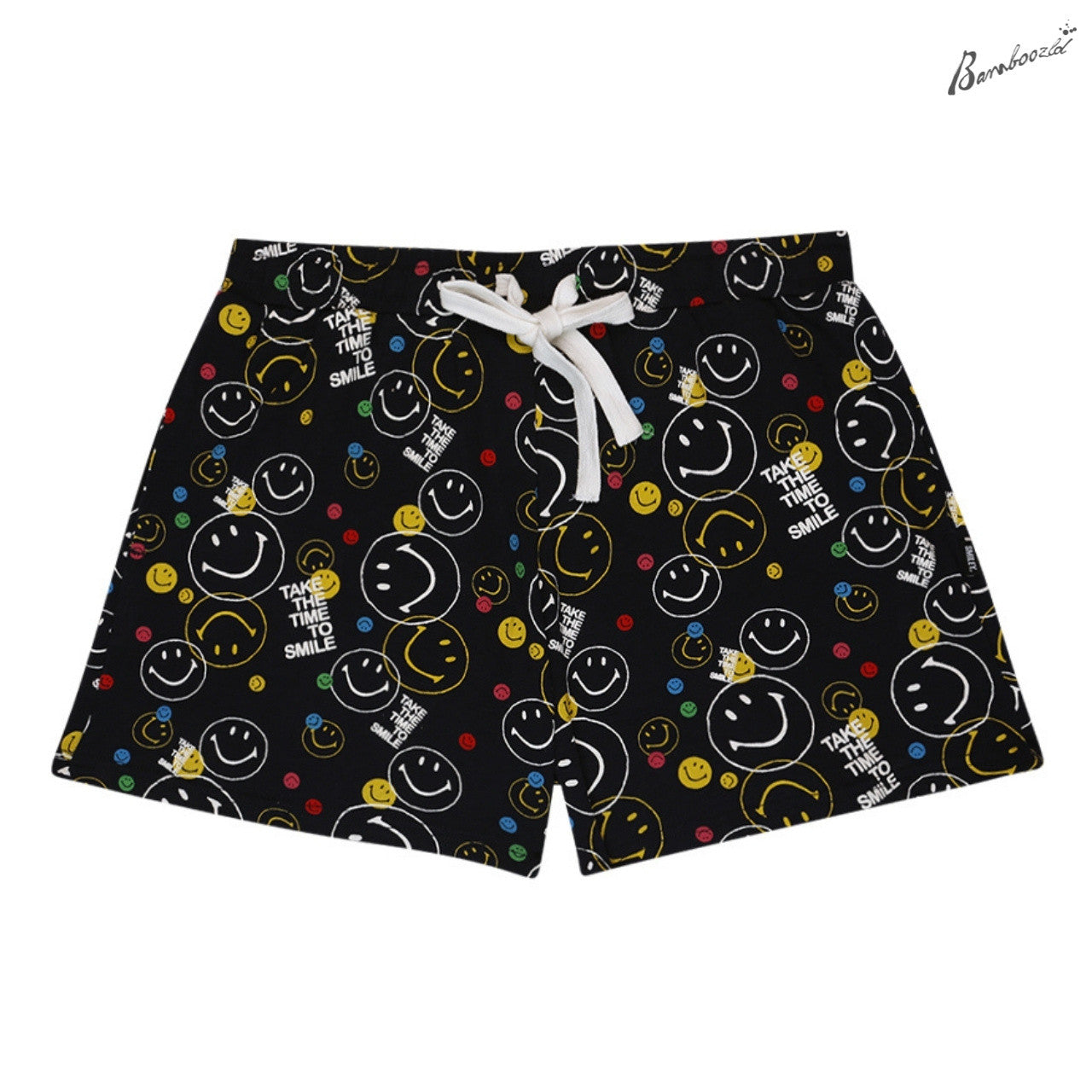 Women's Bamboo Jersey Sleep Shorts - Take The Time To Smile