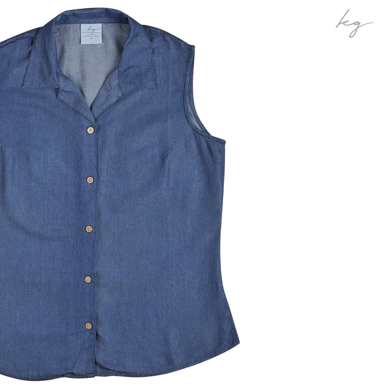 Sleeveless Shirt - Denim Indigo