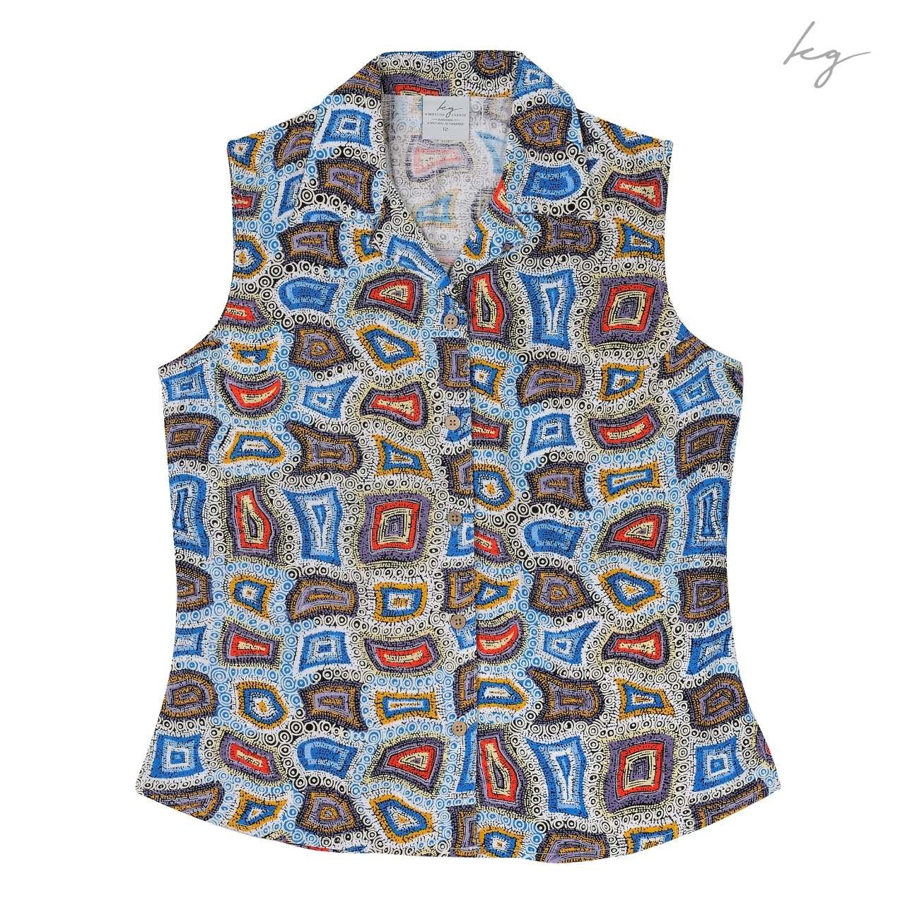 Sleeveless Shirt - Ngapa Dreaming