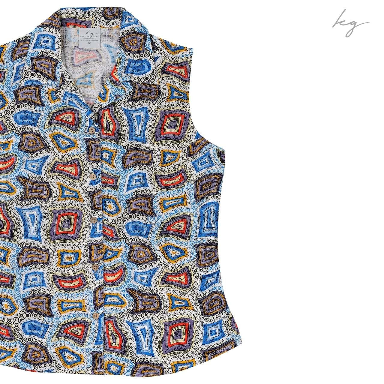 Sleeveless Shirt - Ngapa Dreaming