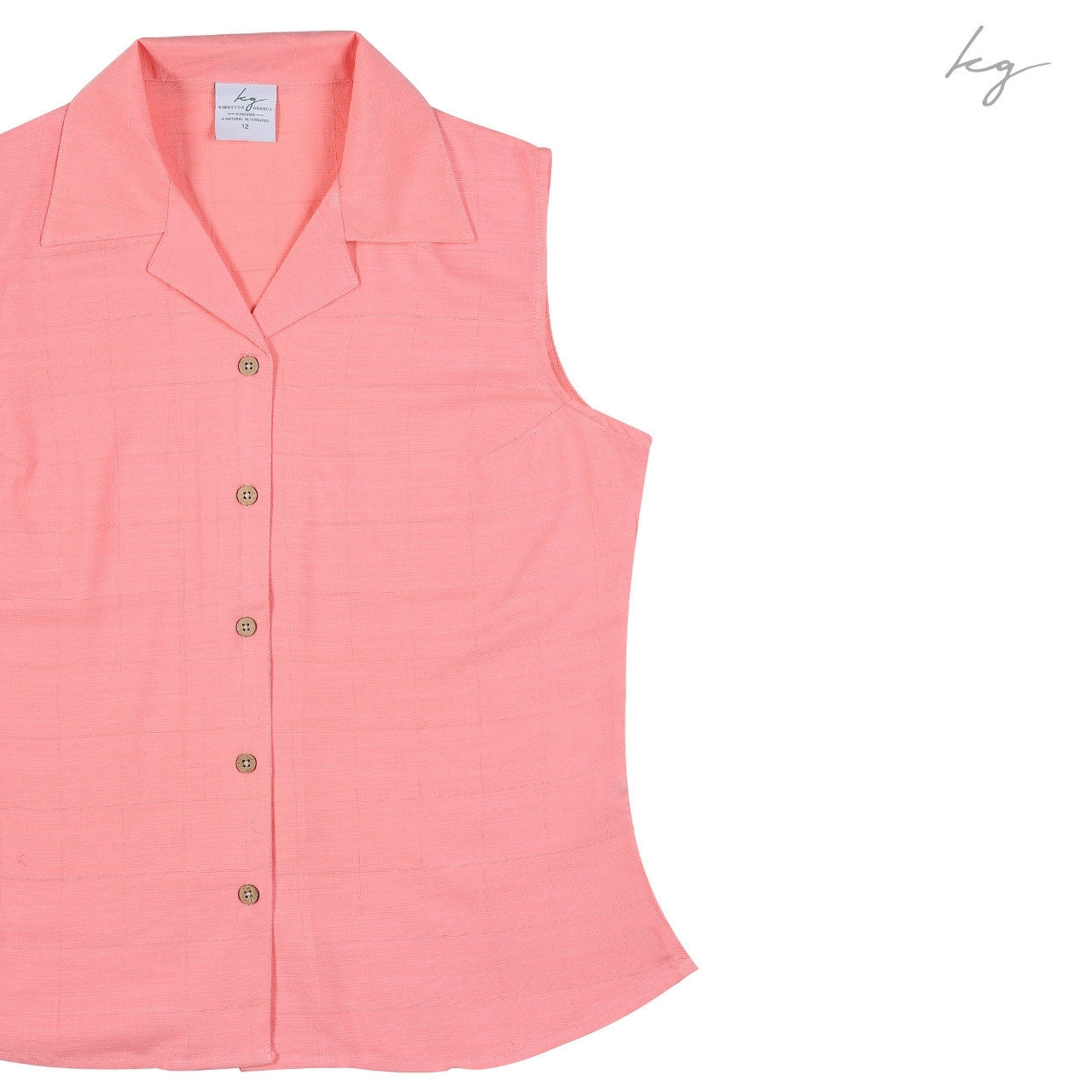 Sleeveless Shirt- Salmon