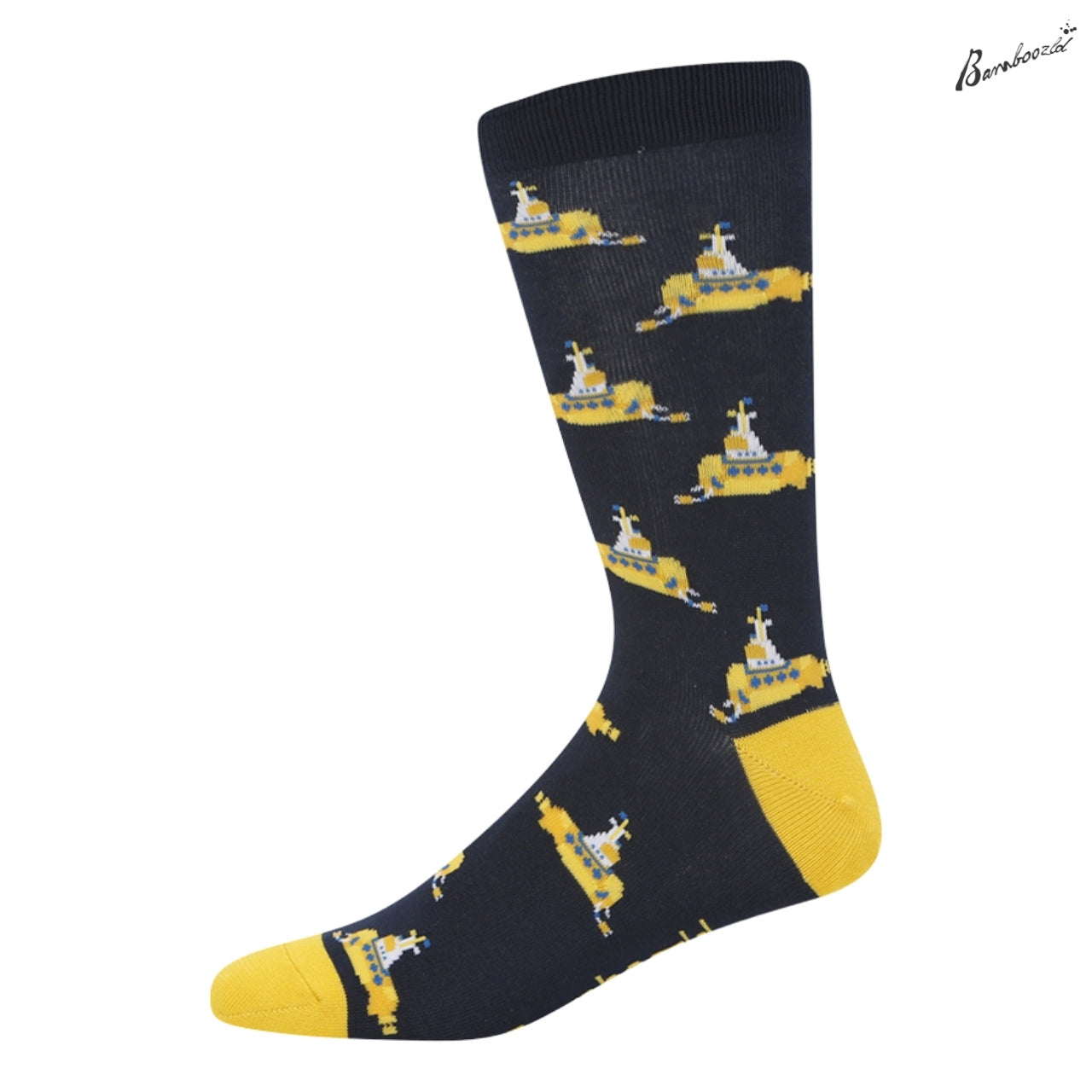 Bamboo Crew Sock - Yellow Submarine