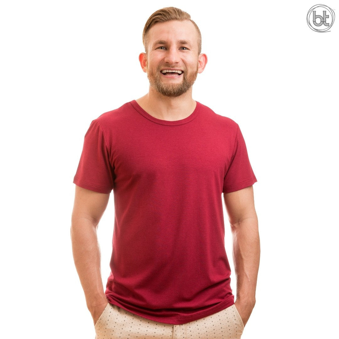 Men's Bamboo Tee - Burnt Red