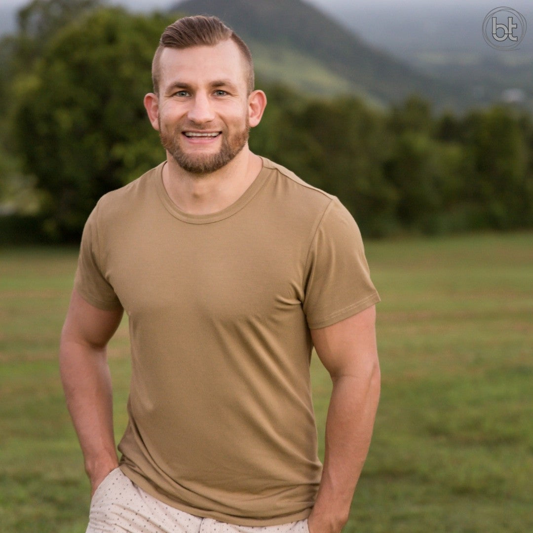 Men's Bamboo Tee - Tan