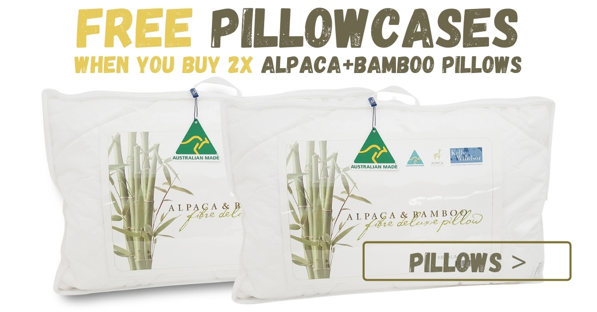 Add FREE pillowslips to your order when you buy 2x Alpaca + Bamboo Pillows